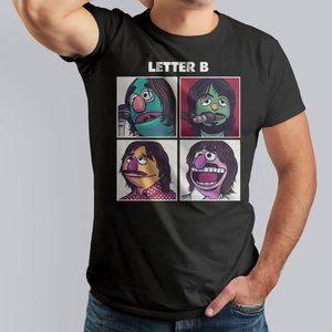 Gildan "Letter B Muppets" Unisex T-Shirt / Black M-2XL